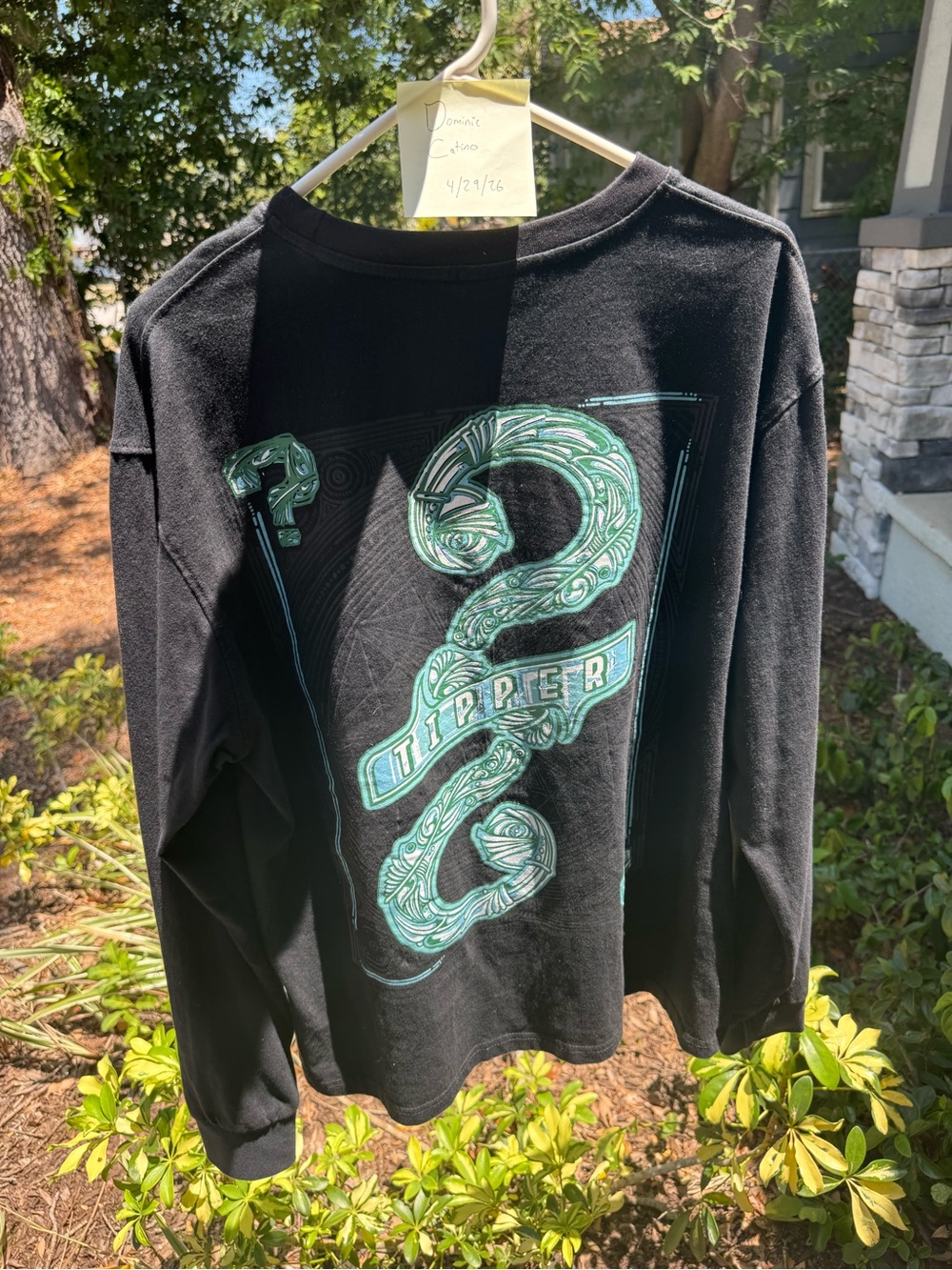 Tipper Black Long Sleeve T Shirt
